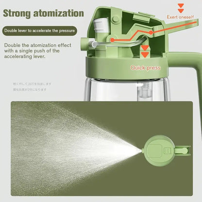 2 in 1 Oil Bottle for kitchen : Dispenses and Spray