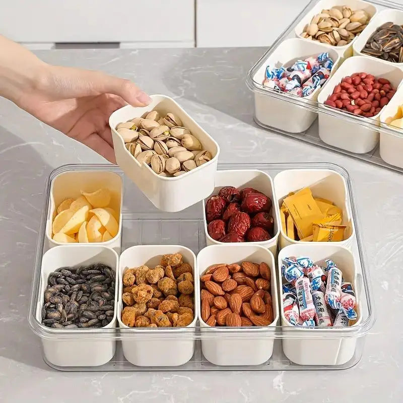 Premium 8 Compartment Storage Box with Lid