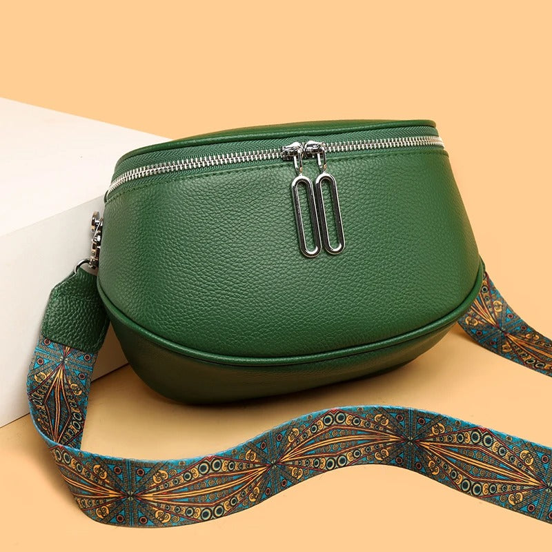 Royal Ruffle - Peacock design belt Sling bag