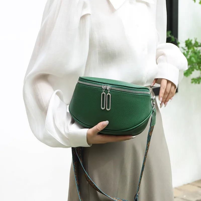 Royal Ruffle - Peacock design belt Sling bag