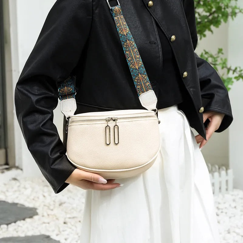 Royal Ruffle - Peacock design belt Sling bag