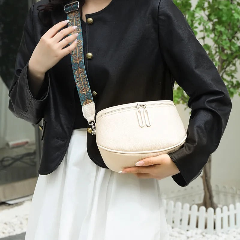 Royal Ruffle - Peacock design belt Sling bag