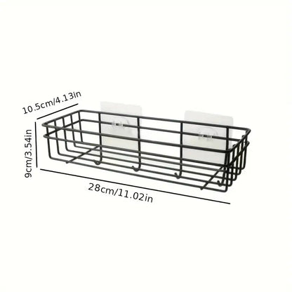 No-Drill Design Wall-Mounted Hanging Shelf