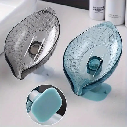 Leaf-Shaped Self-Draining Soap Dish