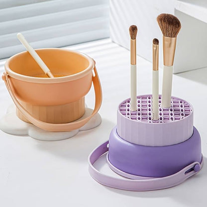 3 in 1 Silicone Makeup Brush Cleaner - Pack of 2
