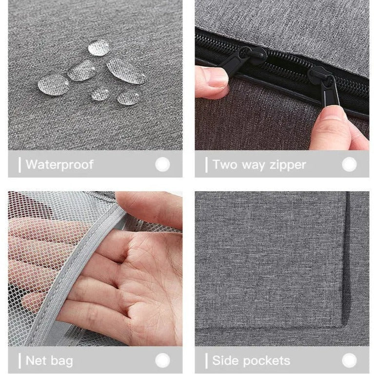 SafeDoc - Document Organiser Bag with Free Toiletry Bag