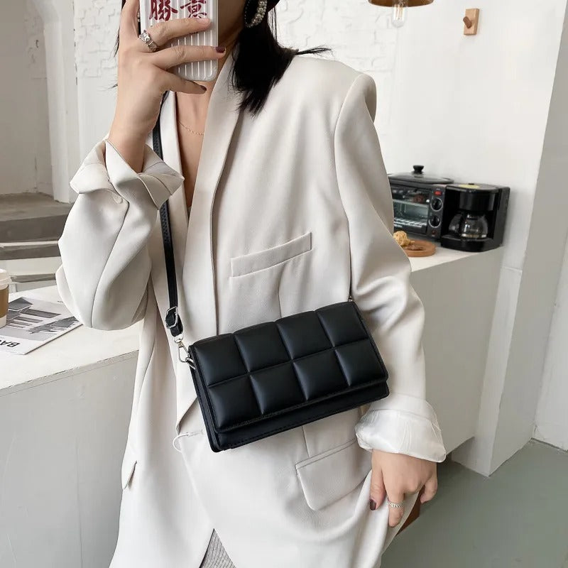 Classic Craze - Block shaped PU Leather Sling bag