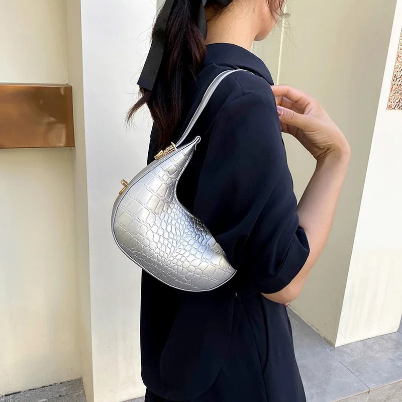 Lunar Stellar Luxury Crocodile Leather Hand Bag