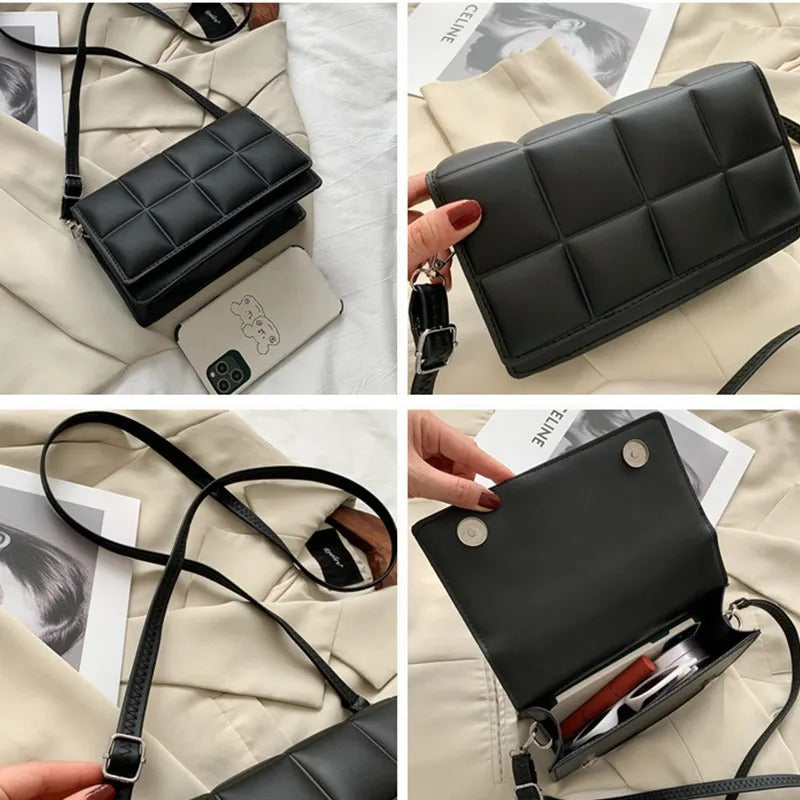 Classic Craze - Block shaped PU Leather Sling bag
