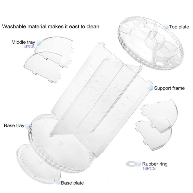 Glam Organizer - 360 Degree Rotation Cosmetic Storage