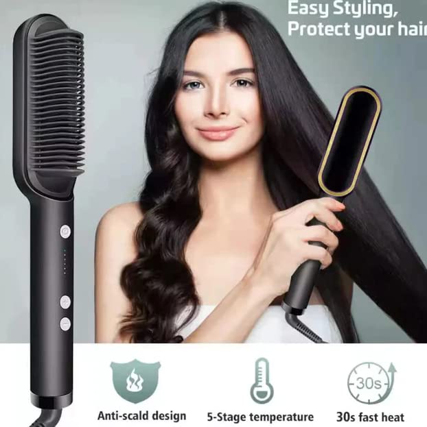 Velura- Hair Straightener Comb Brush