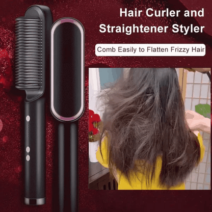Velura- Hair Straightener Comb Brush