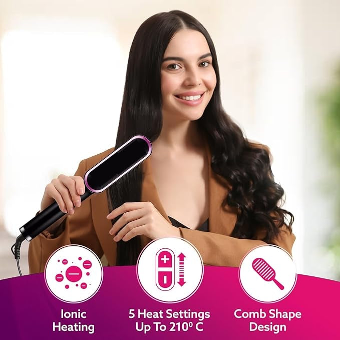 Velura- Hair Straightener Comb Brush